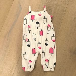 Cute used toddler ice cream popsicle onesie